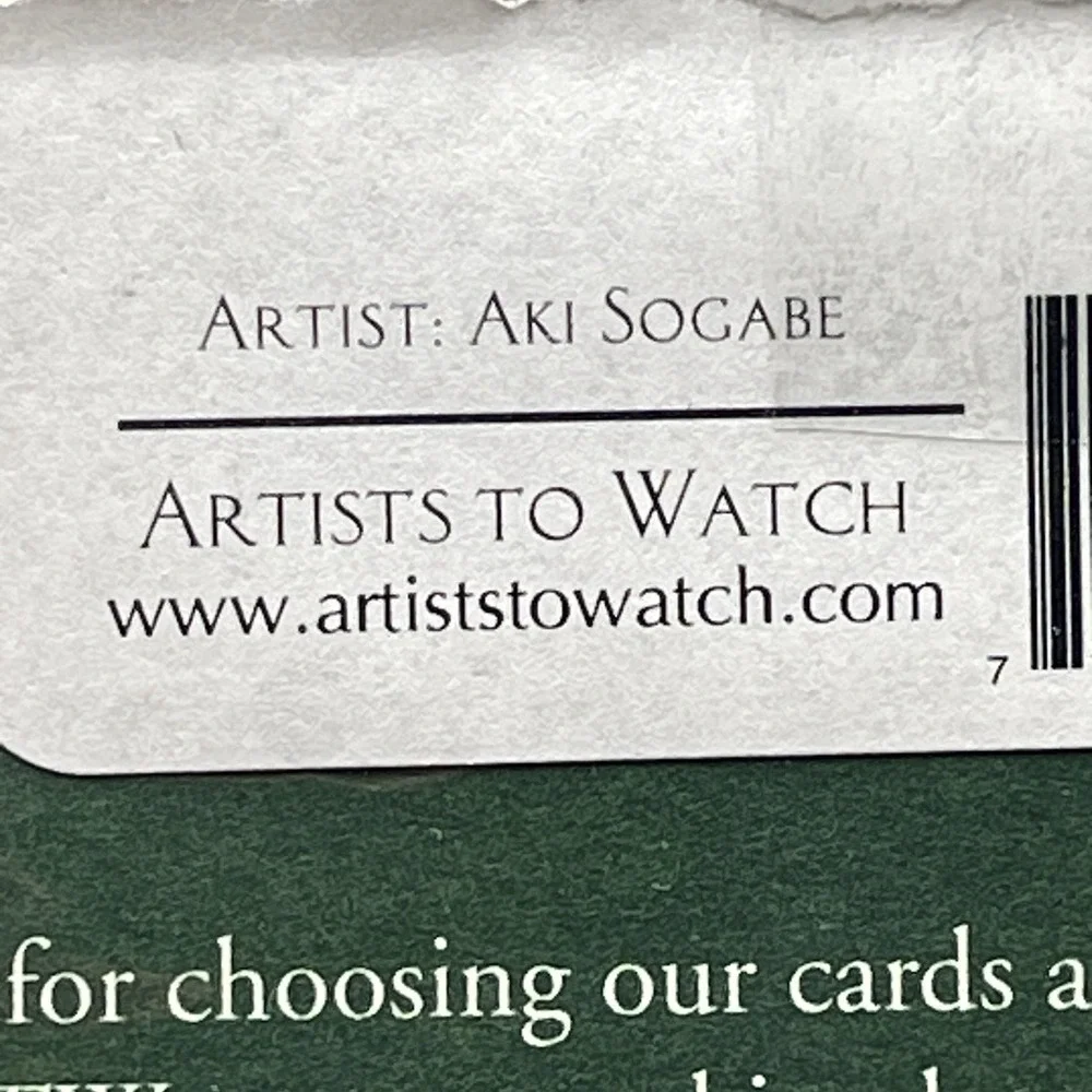 Aki Sogabe Artists To Watch Holiday Cards Birch Trees Moon Snow 12 Ct